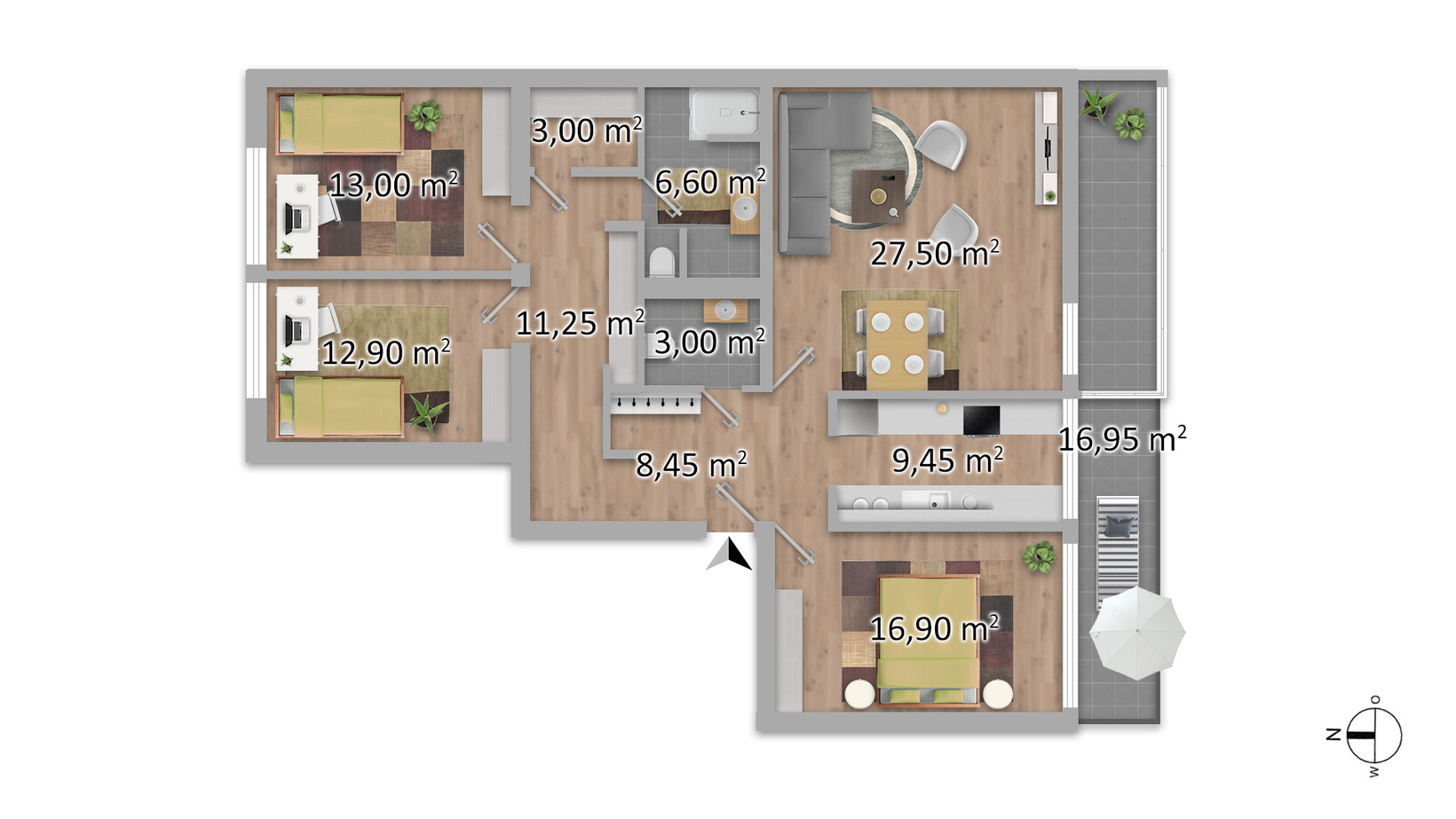 Traumhafte 4-Zimmerwohnung in Toplage - Jenewein Immobilienmanagement