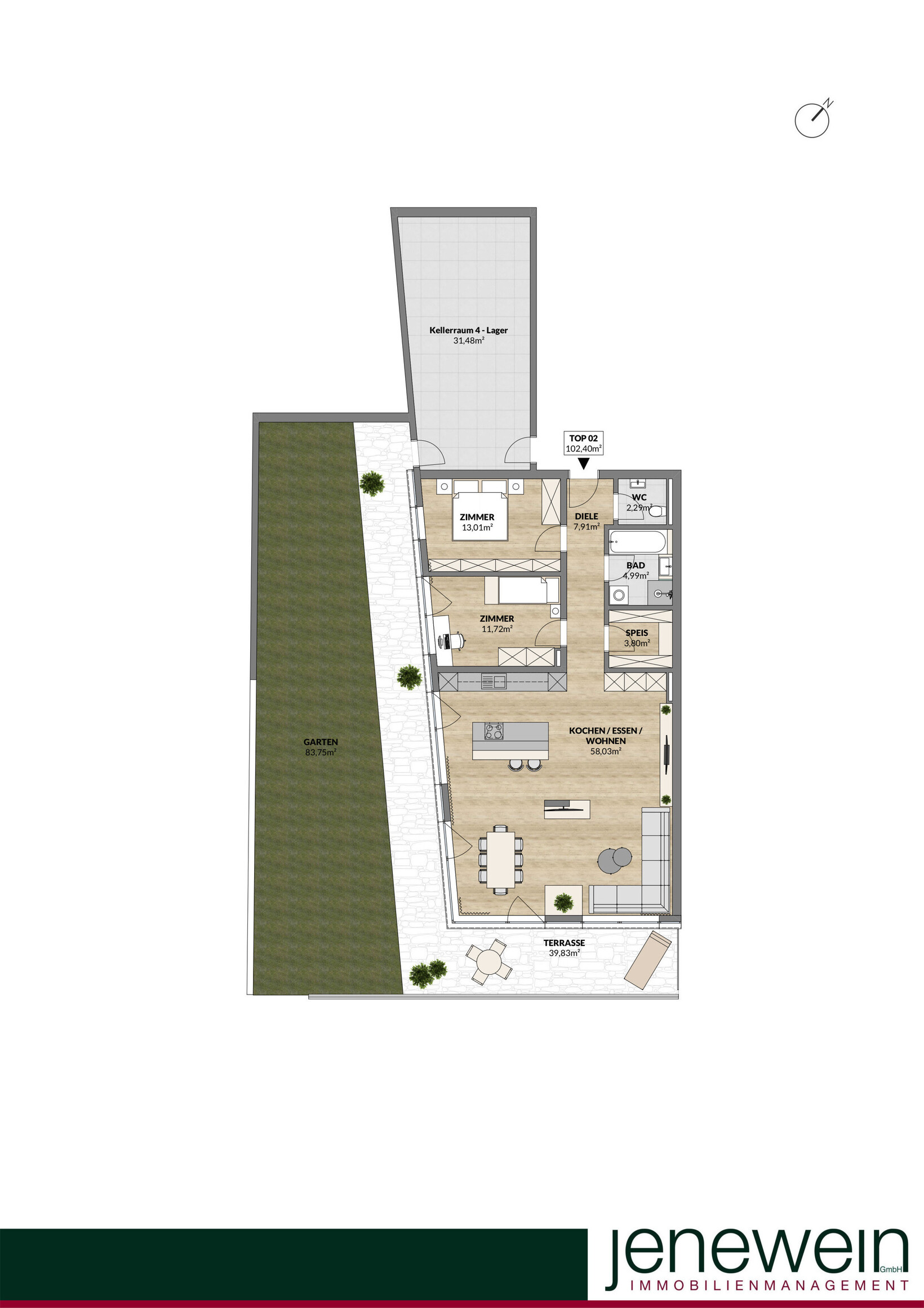 TOPMODERNER ERSTBEZUG 3-4 Zimmer Wohnung in Fulpmes - Jenewein Immobilienmanagement