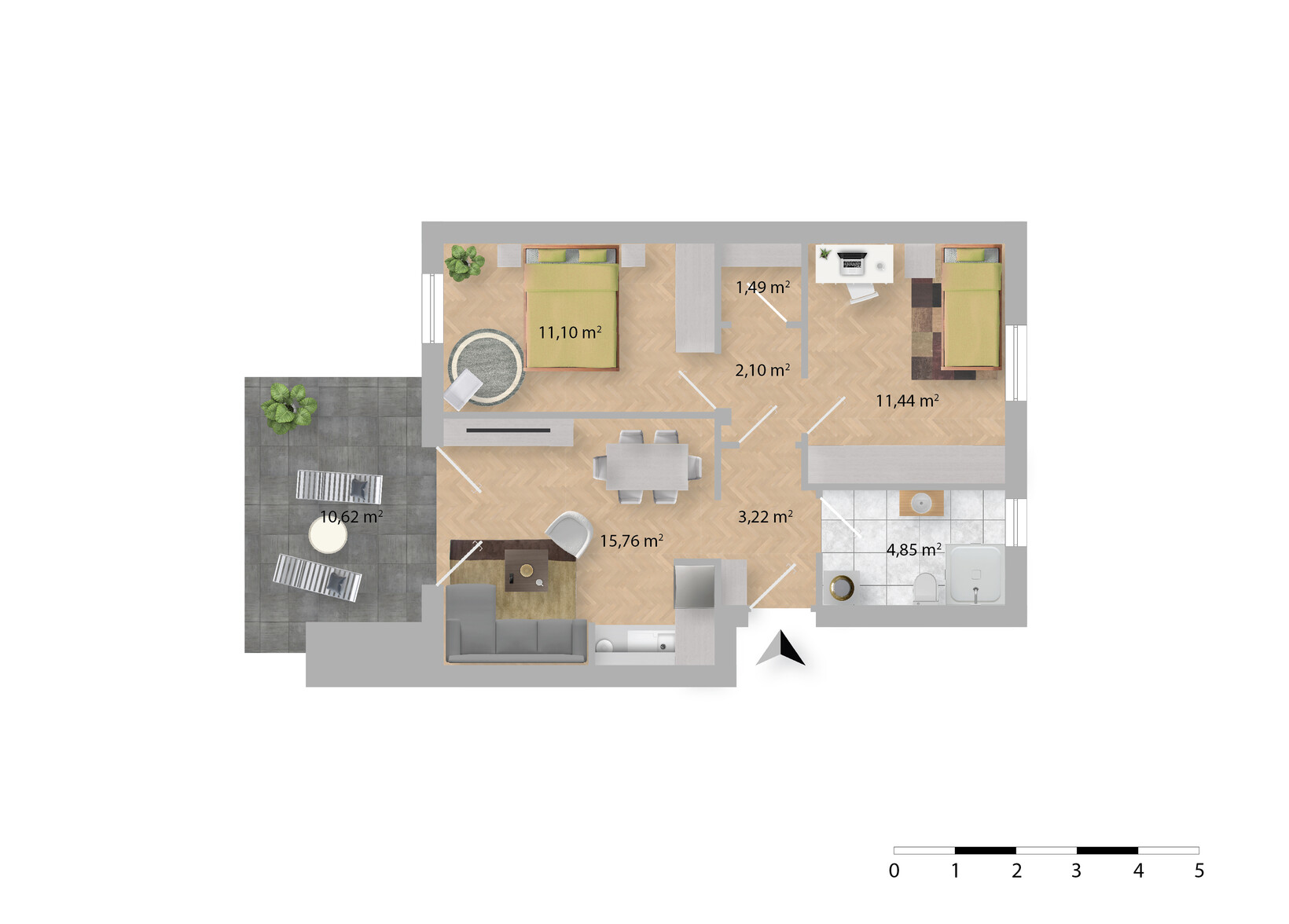 3-Zimmerwohnung Sirmione, Gardasee - Jenewein Immobilienmanagement