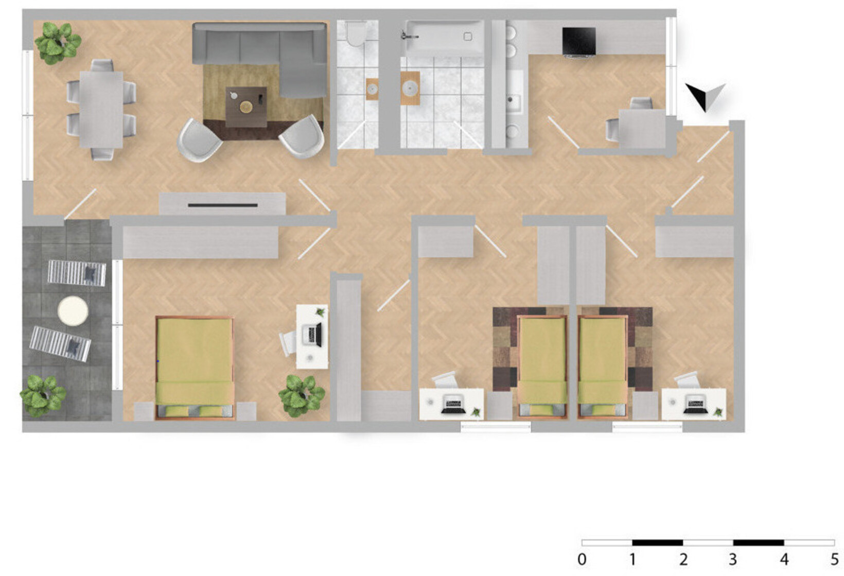 Geräumige Vierzimmerwohnung mit Garagenabstellplatz - Jenewein Immobilienmanagement