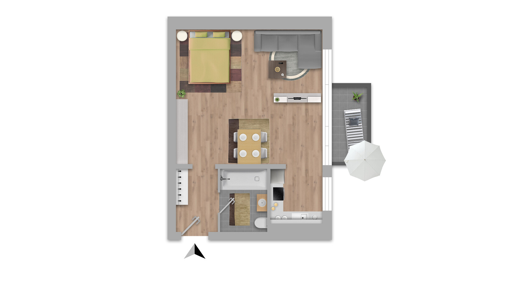 HELLE, GROSSE GARCONNIERE, SÜDBALKON, CARPORT - Jenewein Immobilienmanagement