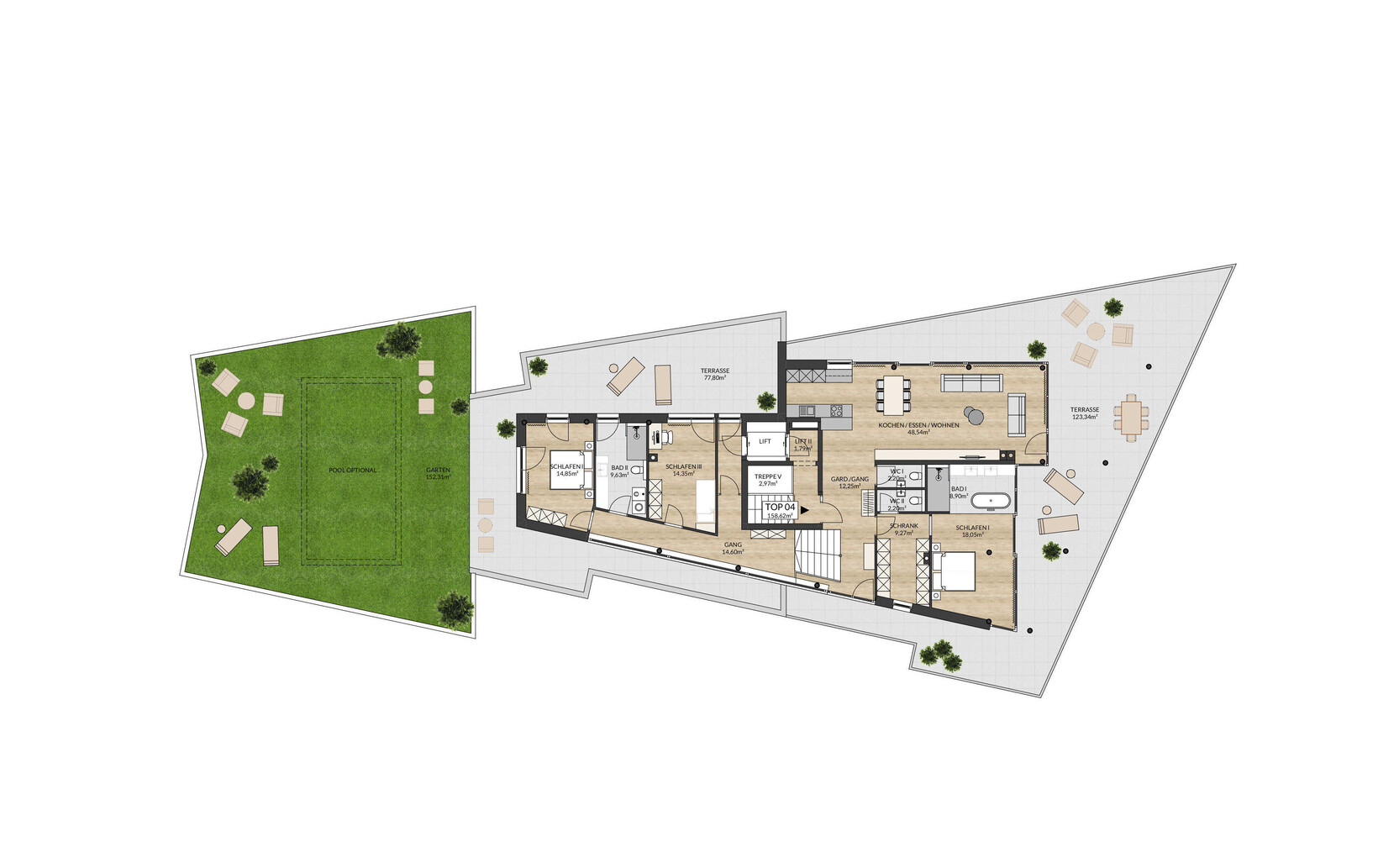 Exklusive Terrassen Wohnungen - Jenewein Immobilienmanagement